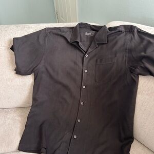 Tommy Bahama Black Casual Button Down Shirt